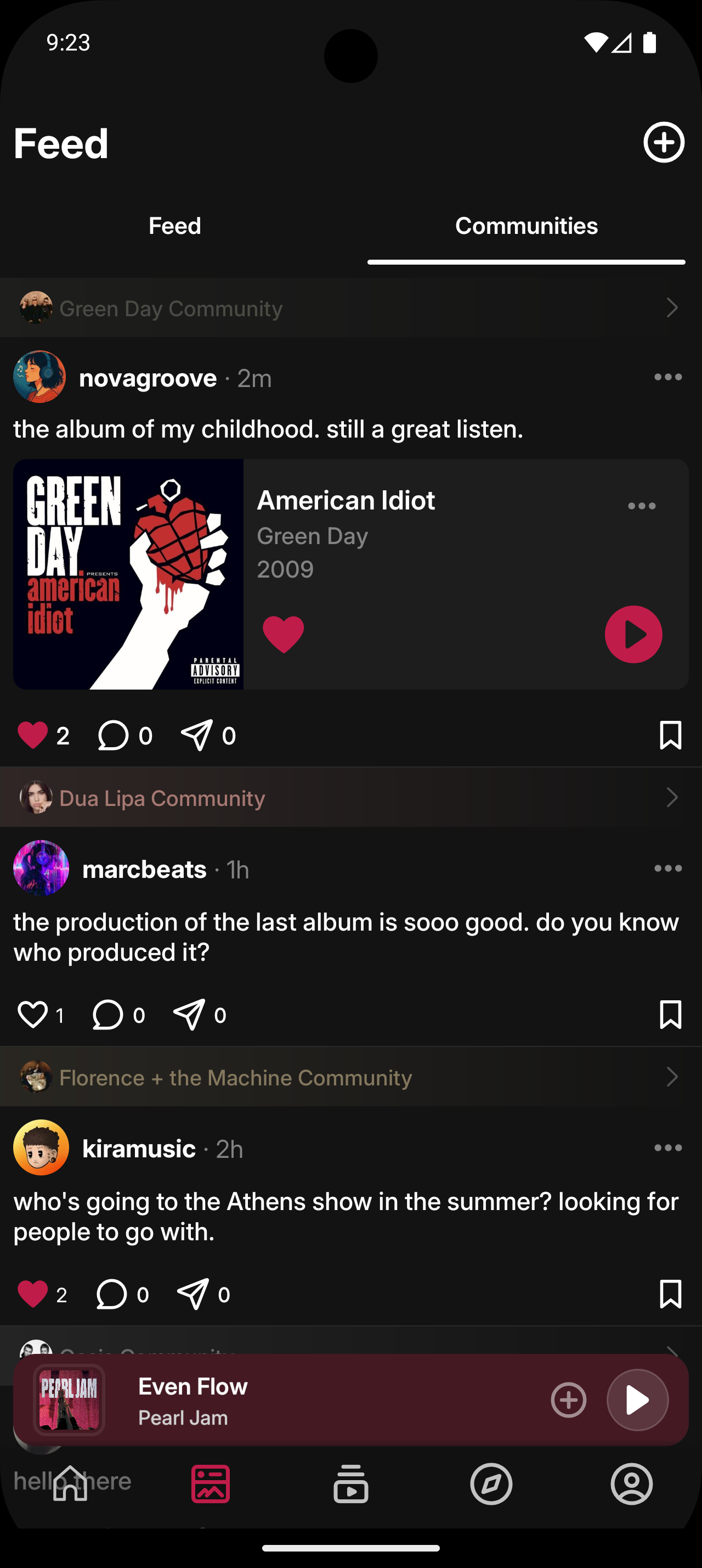 Artist community on Melodon — music social network for fans